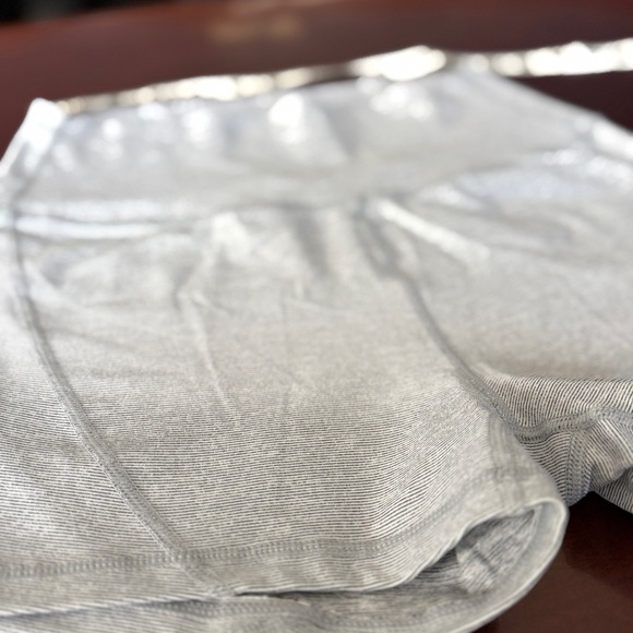 Born Primitive High Waist Swift Run Booty Light Gray Athletic Shorts Size L - Picture 2 of 11